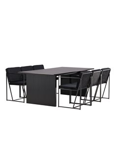 Matgrupp Vail med Richmond matstolar, 200 × 100 cm 2