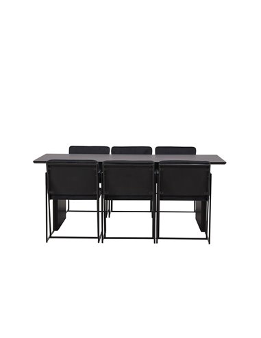 Matgrupp Vail med Richmond matstolar, 200 × 100 cm