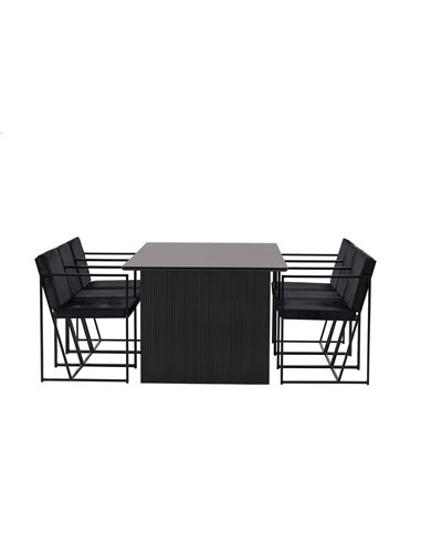 Matgrupp Vail med Richmond matstolar, 200 × 100 cm