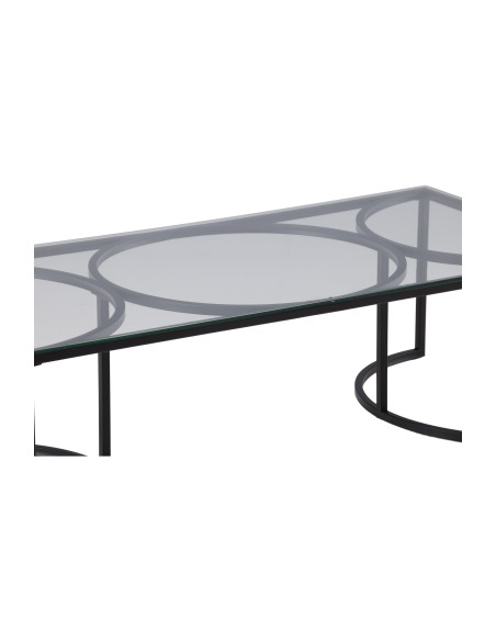 Soffbord Skanör, 140 × 70 cm, Svart