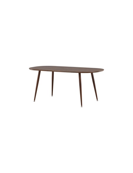 Ovalt matbord Sanford, 180 × 90 cm, Dark Brown