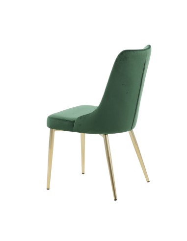 Matstol Velvet Deluxe, Grön/Guld