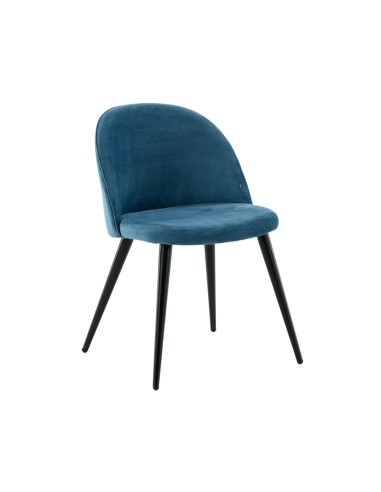 Matstol Velvet, Blå/Svart