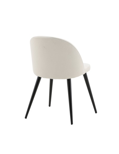 Matstol Velvet, Beige/Svart