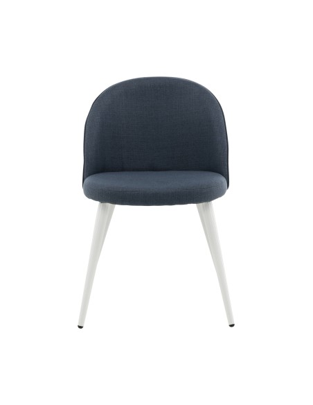 Matstol Velvet, Blå/Vit