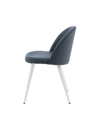 Matstol Velvet, Blå/Vit