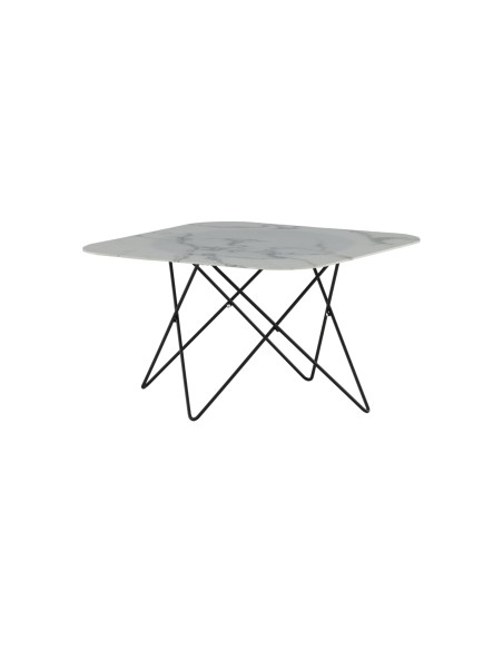 Soffbord Tristar, 80 × 80 cm, Vit