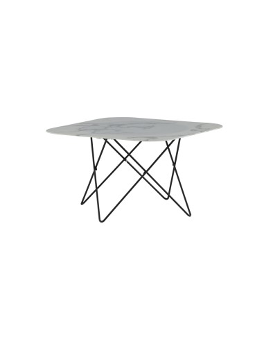 Soffbord Tristar, 80 × 80 cm, Vit