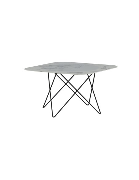 Soffbord Tristar, 80 × 80 cm, Vit