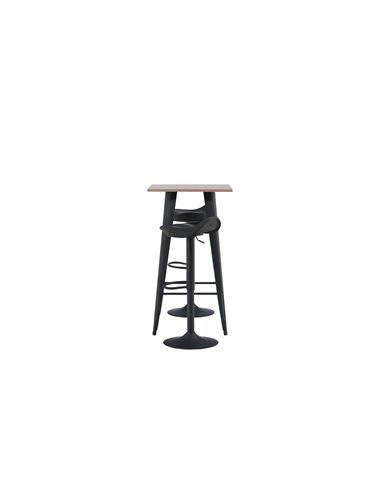 Matgrupp Tempe med Adesto matstolar, 60 × 60 cm