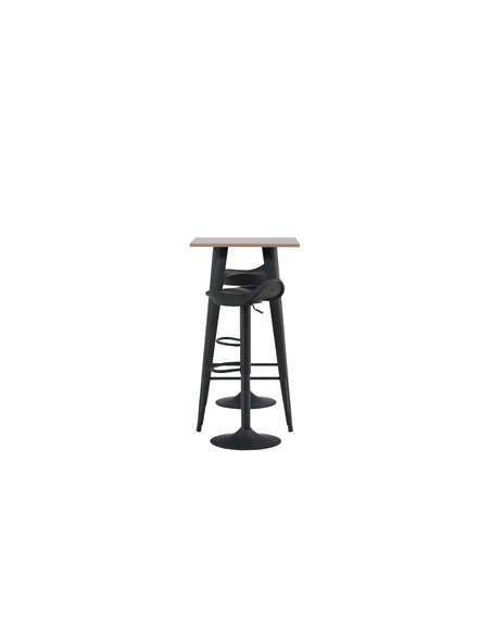Matgrupp Tempe med Adesto matstolar, 60 × 60 cm