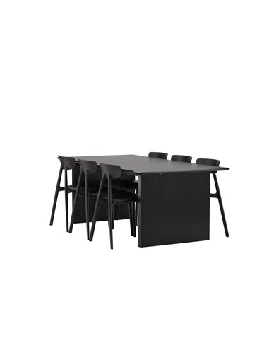 Matgrupp Vail med Ursholmen matstolar, 200 × 100 cm