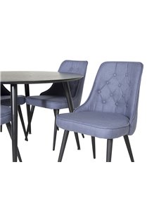 Matgrupp Dipp med Velvet Deluxe matstolar 2