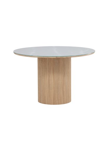 Runt matbord Härön, Ø120 cm, Vit