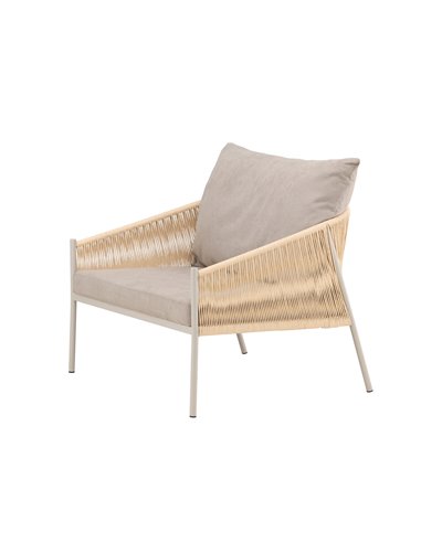 Fåtölj Louie fåtölj, 98 × 90 cm, Beige