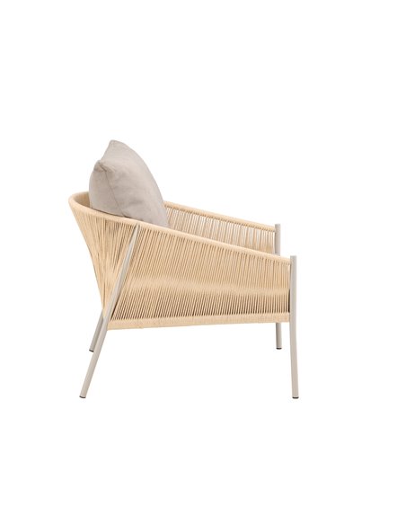 Fåtölj Louie fåtölj, 98 × 90 cm, Beige