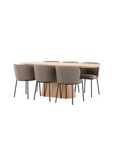 Matgrupp Stjärnö med Edina matstolar, 200 × 90 cm 2