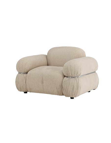 Fåtölj Mika loungestol, 120 × 95 cm, Beige