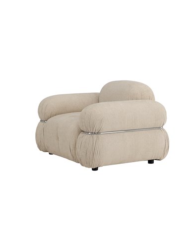 Fåtölj Mika loungestol, 120 × 95 cm, Beige
