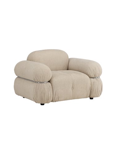 Fåtölj Mika loungestol, 120 × 95 cm, Beige