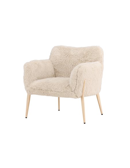 Fåtölj Zenzi fåtölj, 77 × 70 cm, Beige