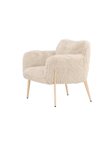 Fåtölj Zenzi fåtölj, 77 × 70 cm, Beige