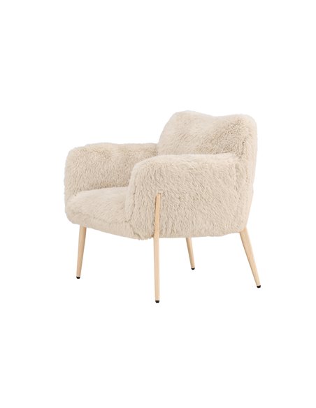Fåtölj Zenzi fåtölj, 77 × 70 cm, Beige