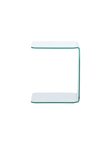 Sidobord Telemark sidobord, 45 × 45 cm, Transparent