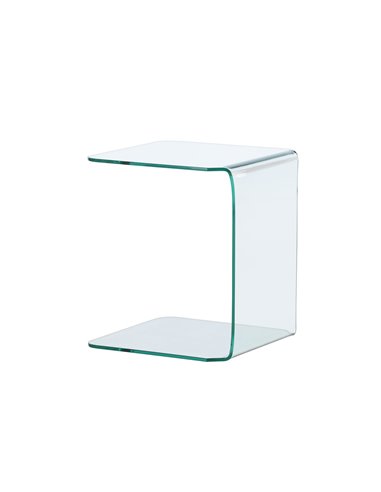 Sidobord Telemark sidobord, 45 × 45 cm, Transparent