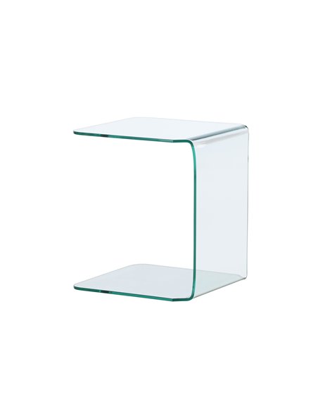 Sidobord Telemark sidobord, 45 × 45 cm, Transparent