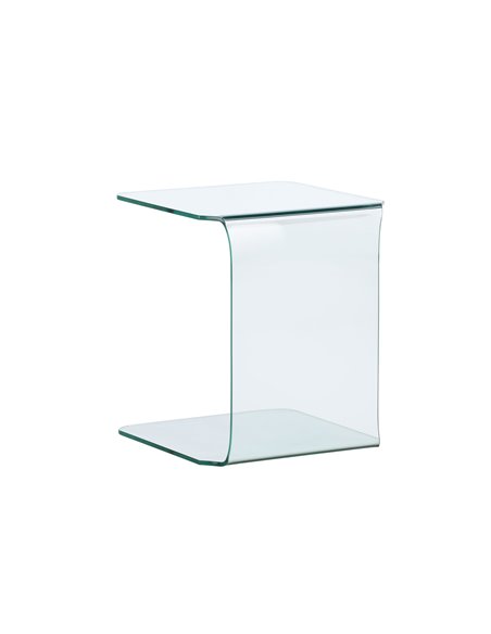 Sidobord Telemark sidobord, 45 × 45 cm, Transparent
