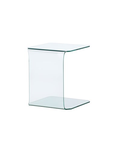 Sidobord Telemark sidobord, 45 × 45 cm, Transparent