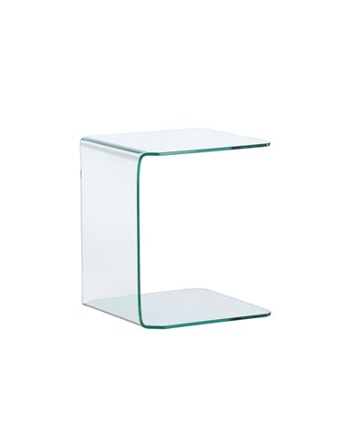 Sidobord Telemark sidobord, 45 × 45 cm, Transparent