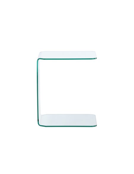 Sidobord Telemark sidobord, 45 × 45 cm, Transparent