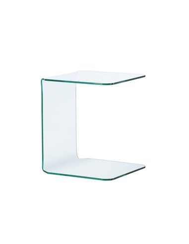 Sidobord Telemark sidobord, 45 × 45 cm, Transparent