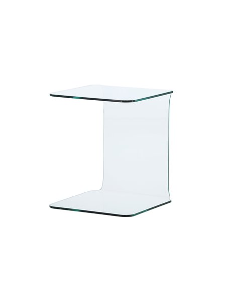 Sidobord Telemark sidobord, 45 × 45 cm, Transparent