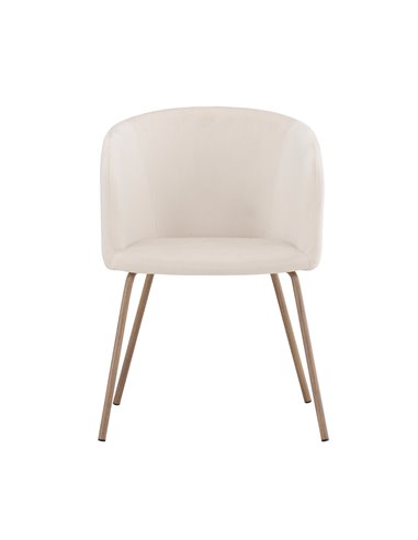 Matstol Berit, Beige/Valnöt