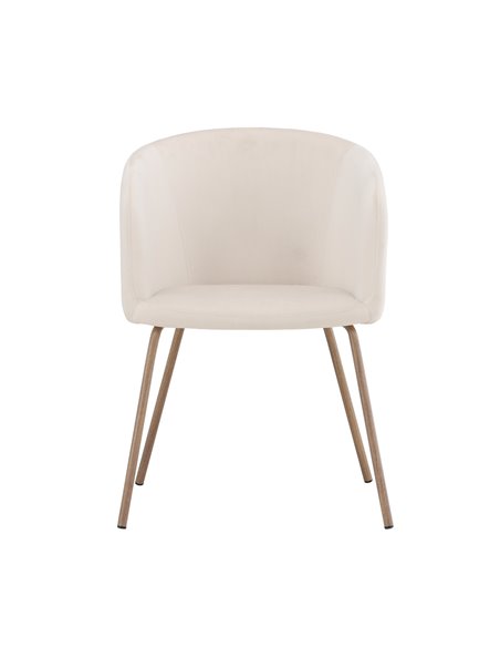 Matstol Berit, Beige/Valnöt
