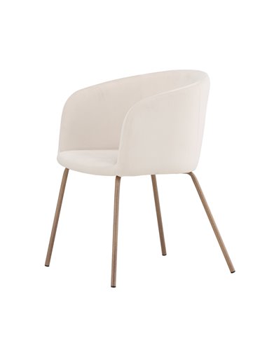 Matstol Berit, Beige/Valnöt