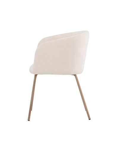 Matstol Berit, Beige/Valnöt