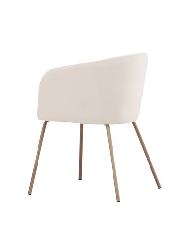 Matstol Berit, Beige/Valnöt