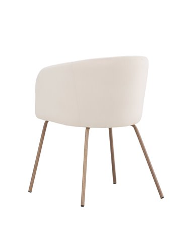 Matstol Berit, Beige/Valnöt