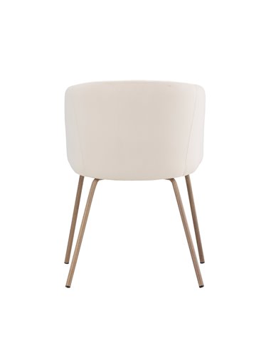 Matstol Berit, Beige/Valnöt