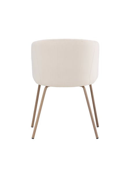 Matstol Berit, Beige/Valnöt