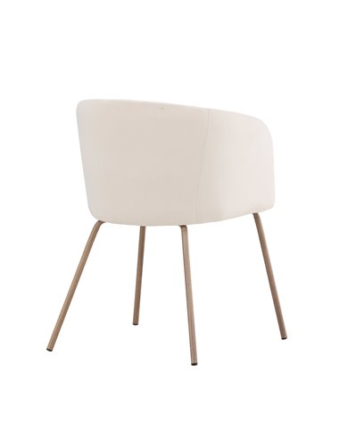 Matstol Berit, Beige/Valnöt