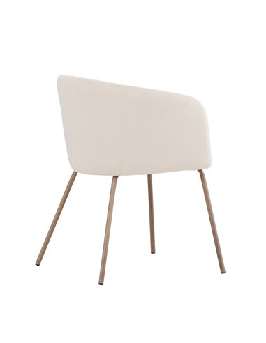 Matstol Berit, Beige/Valnöt