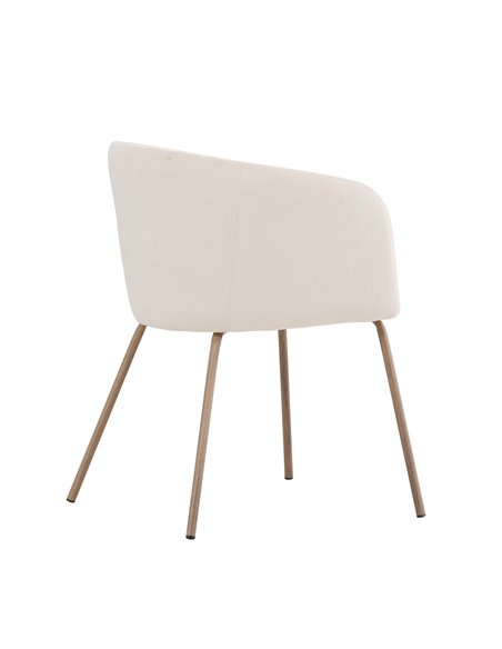 Matstol Berit, Beige/Valnöt