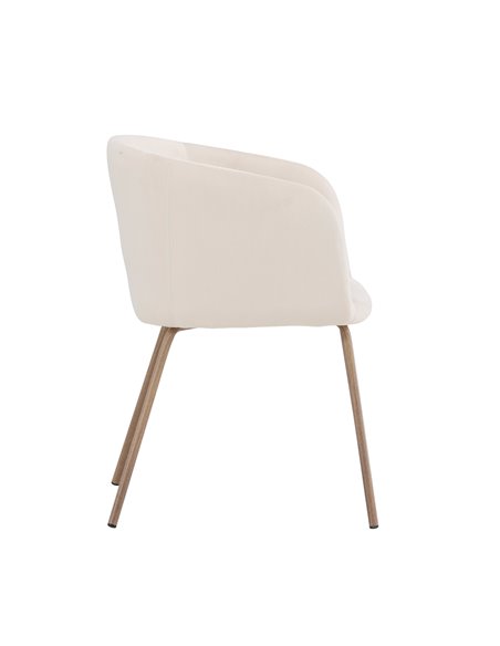 Matstol Berit, Beige/Valnöt