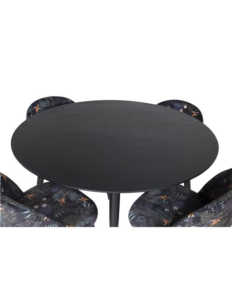 Matgrupp Dipp med Velvet matstolar
