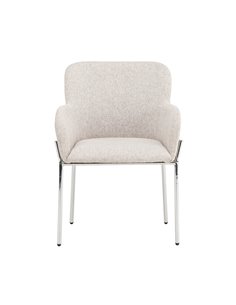 Matstol Vätö, Beige/Silver